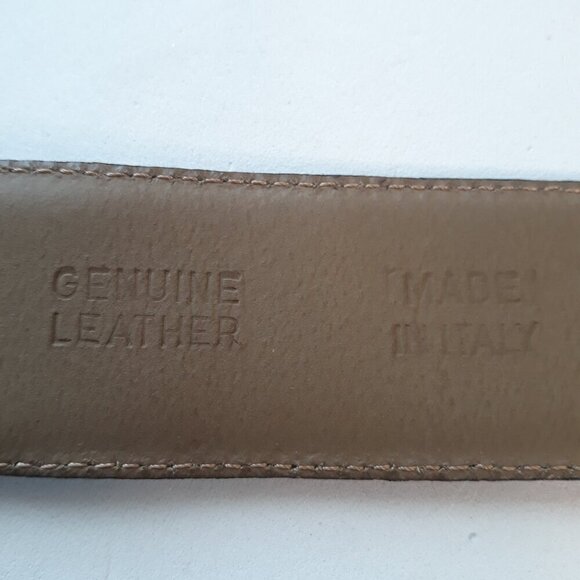 Belts by Simon Black Alligator Print Leather Belt M Glam Dressy Work - Picture 15 of 15